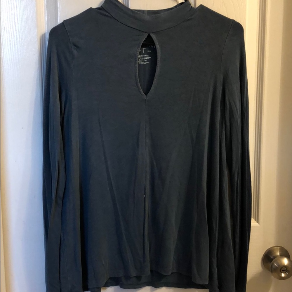 American Eagle Soft & Sexy Teal Long Sleeve